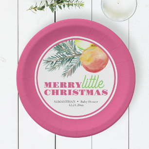 Assiettes En Carton Thème de Noël Plaques de papier Baby shower