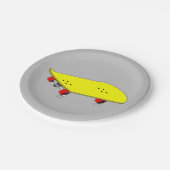 Assiettes En Carton Thème de partie de la planche à roulettes de (Angle)