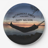 Assiettes En Carton Thème de retraite - Partie (Devant)
