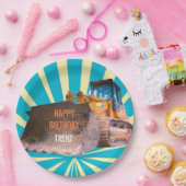 Assiettes En Carton Thème Excavateur (Fête)