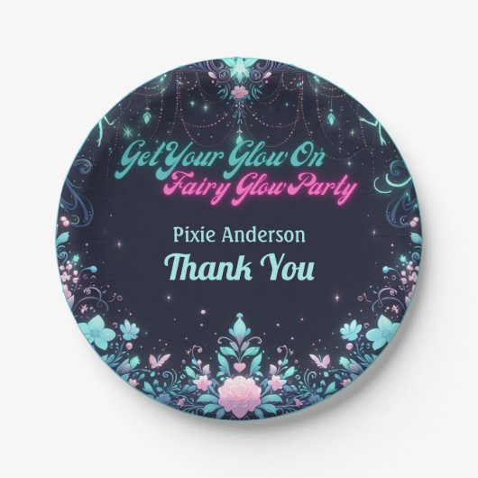 Assiettes En Carton Thème Fairy Fairy Party - Fairytale After Dark (Devant)