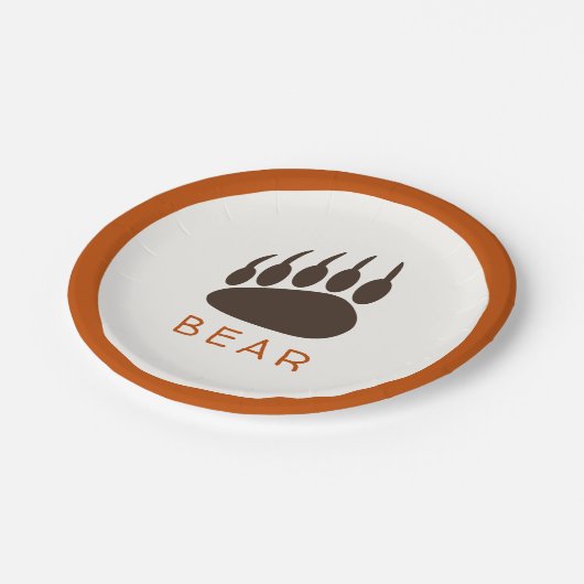 Assiettes En Carton Thème Forêt Anniversaire Plaques papier de fête -  (Angle)