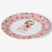 Assiettes En Carton Thème fraise Berry Baby shower sucré (Angle)
