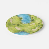 Assiettes En Carton Thème golf Floride  (Angle)