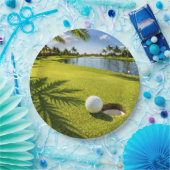 Assiettes En Carton Thème golf Floride (Fête)