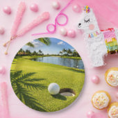Assiettes En Carton Thème golf Floride (Fête)
