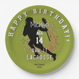 Assiettes En Carton Thème LaCrosse Plaques papier d'anniversaire HAMby