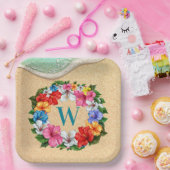 Assiettes En Carton Thème LUAU (Fête)