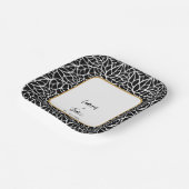 Assiettes En Carton Thème Mariage botanique Abstrait (Angulaire)