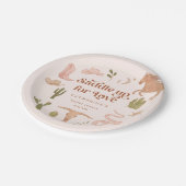 Assiettes En Carton Thème Mariage Occidental Rustique (Angle)