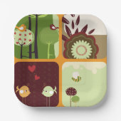 Assiettes En Carton Thème Nature (Recto)