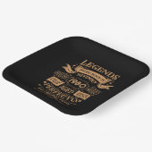 Assiettes En Carton Thème personnalisé vintage d'anniversaire whiskey (Angulaire)