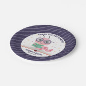 Assiettes En Carton Thème Pink Bookworm (Angle)