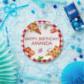 Assiettes En Carton Thème Pizza Anniversaire (Fête)