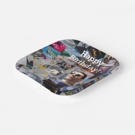 Assiettes En Carton Thème Rock-N-Roll Plaque d'anniversaire - HAMbWG (Angulaire)