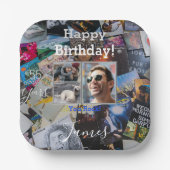 Assiettes En Carton Thème Rock-N-Roll Plaque d'anniversaire - HAMbWG (Recto)