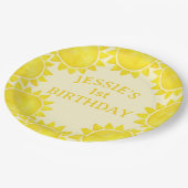 Assiettes En Carton Thème Soleil 1er Plaques Papier Anniversaire - Lit (Angle)
