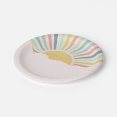 Assiettes En Carton Thème Soleil, Rainbow party, Sunshine,  (Angle)