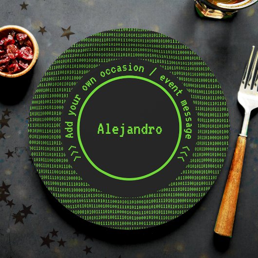 Assiettes En Carton Thème technique pour Codeurs / Programmeurs - Retr