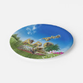 Assiettes En Carton Thèmes ABC Capital Alphabet. (Angle)