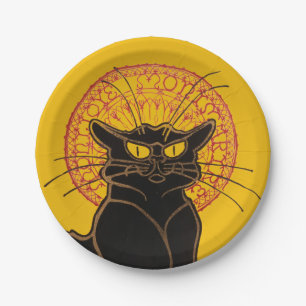 Assiettes En Carton Theophile Steinlen - Le Chat Noir Vintage