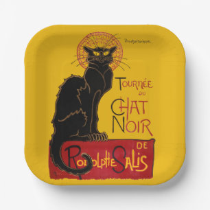 Assiettes En Carton Theophile Steinlen - Le Chat Noir Vintage