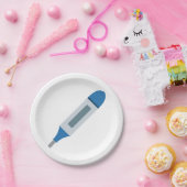 Assiettes En Carton Thermomètre Médicale (Fête)