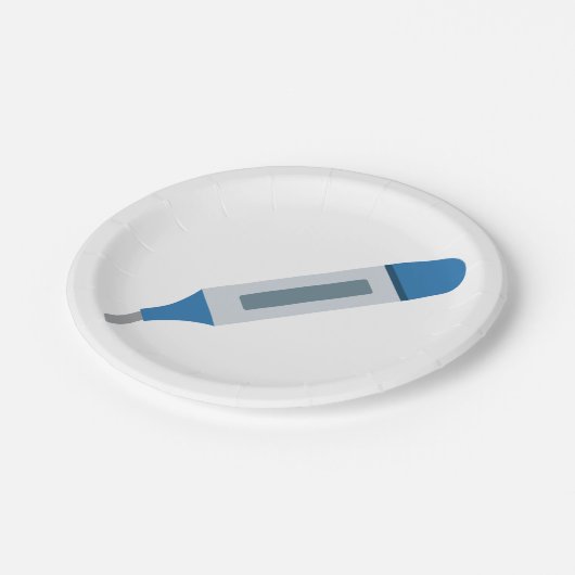 Assiettes En Carton Thermomètre Médicale (Angle)