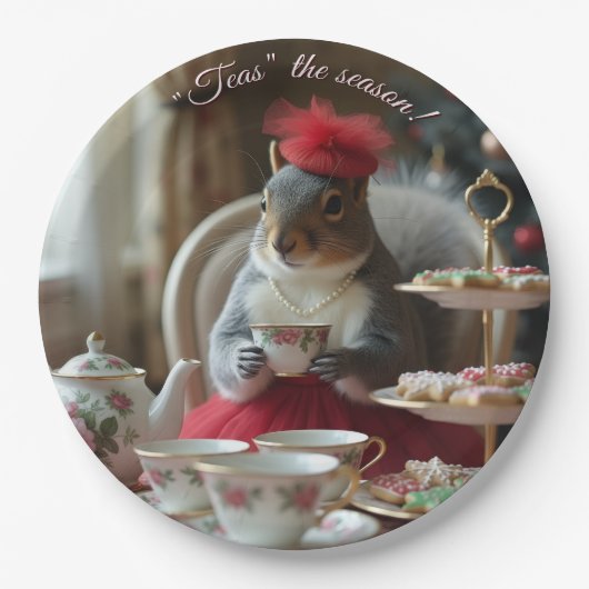 Assiettes En Carton "Thés" la saison (Devant)