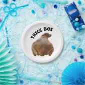 Assiettes En Carton Thicc Boi Gras et amusant Yellow Labrador Retrieve (Fête)