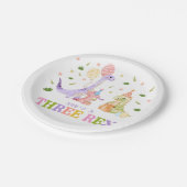 Assiettes En Carton Three Rex Dinosaur Birthday (Angle)