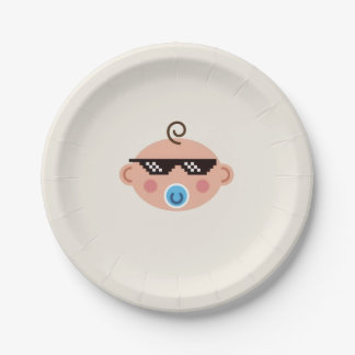 Assiettes En Carton Thug life baby plates