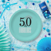 Assiettes En Carton Tiara inspiré par une élégante cinquantaine de fab (Fête)