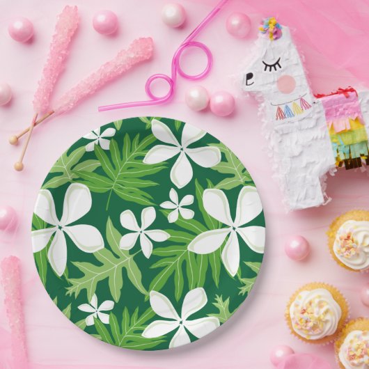 ASSIETTES EN CARTON TIARE (VERT) (Fête)