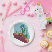 Assiettes En Carton Ticklayer au travail (Fête)