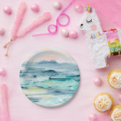 Assiettes En Carton Tides de plage II (Fête)