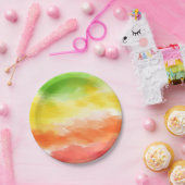 Assiettes En Carton Tie Dye (Fête)