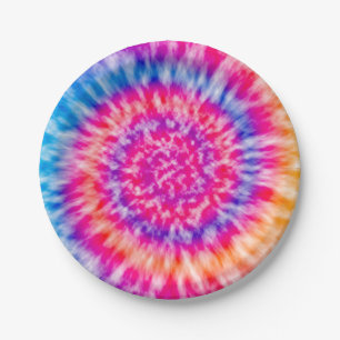Assiettes En Carton Tie Dye