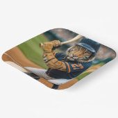 Assiettes En Carton Tiger Baseball Player #27 Up To Bat (Angulaire)