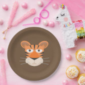 Assiettes En Carton Tigre (Fête)