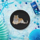 Assiettes En Carton Tigre (Fête)