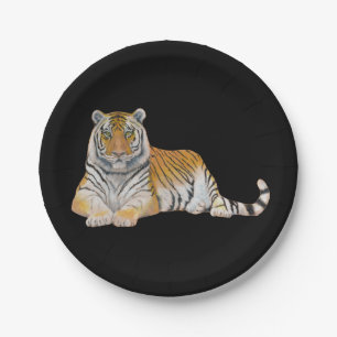Assiettes En Carton Tigre
