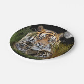 Assiettes En Carton Tigre (Angle)