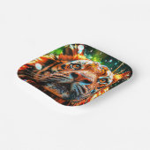 Assiettes En Carton Tigre (Angulaire)