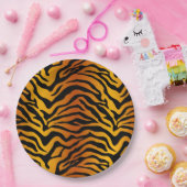 Assiettes En Carton Tigre rayé (Fête)