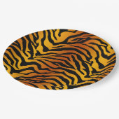Assiettes En Carton Tigre rayé (Angle)