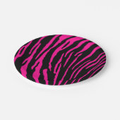 Assiettes En Carton Tigre rose (Angle)