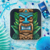 Assiettes En Carton Tiki Luau (Fête)