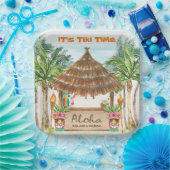Assiettes En Carton Tiki Luau | Surf Tropical Beach Island (Fête)