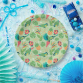 Assiettes En Carton Tiki Parrot Paper Plates (Fête)